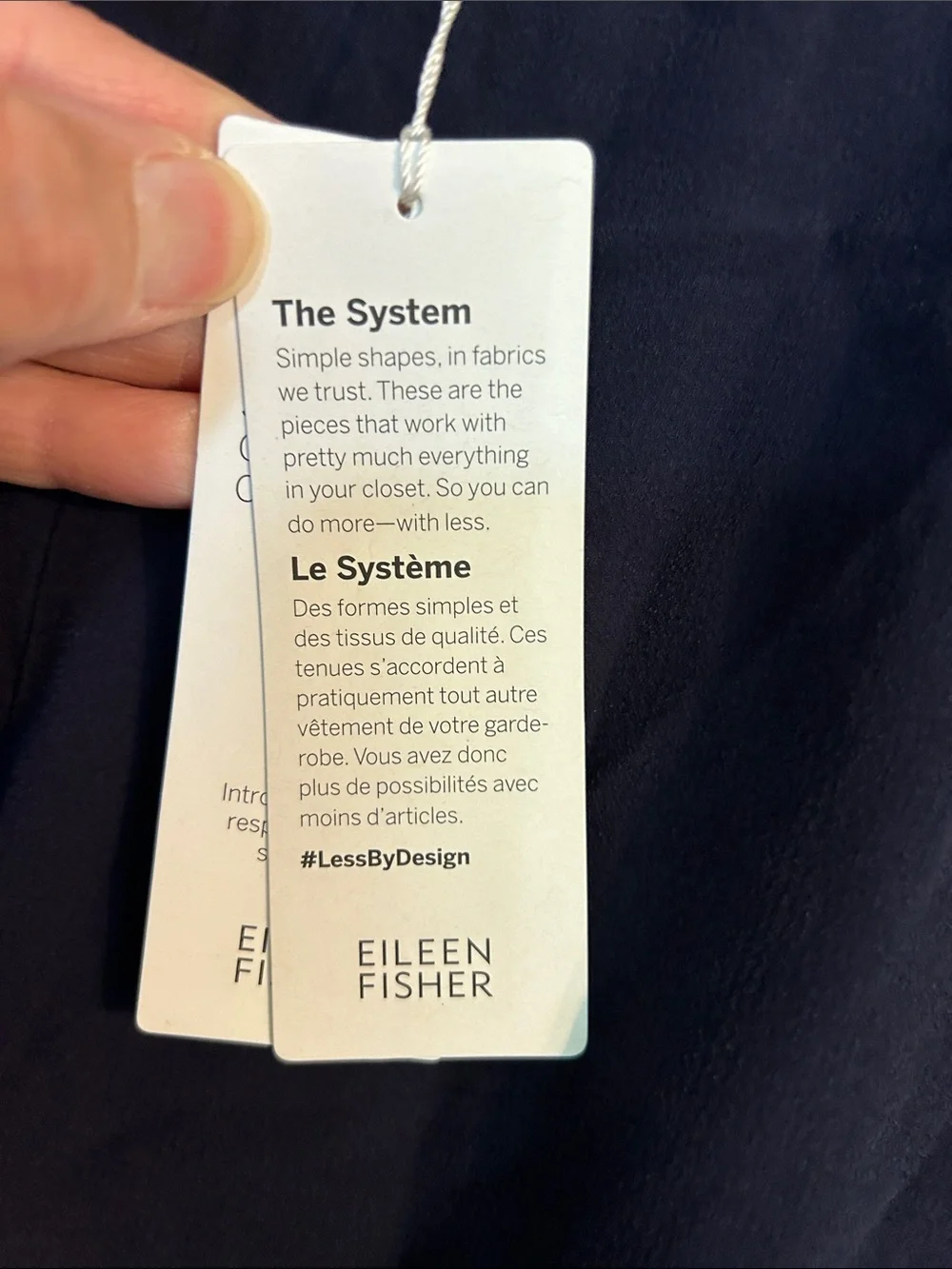 Eileen Fisher Navy Women’s Elastic Waist Dress Pants